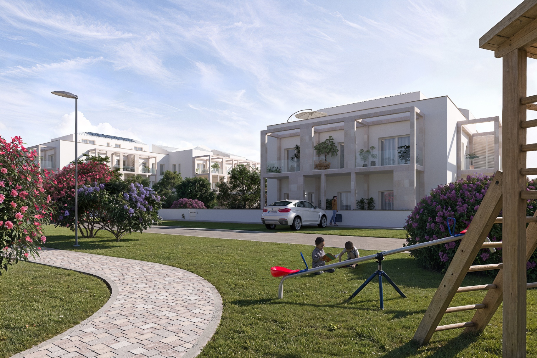 Rendering Trilocale — Ex-Colonia Rosello